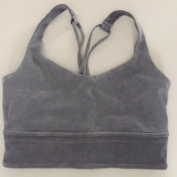 lululemon athletica Other - Lululemon Washed Denim Longline Sports Bra